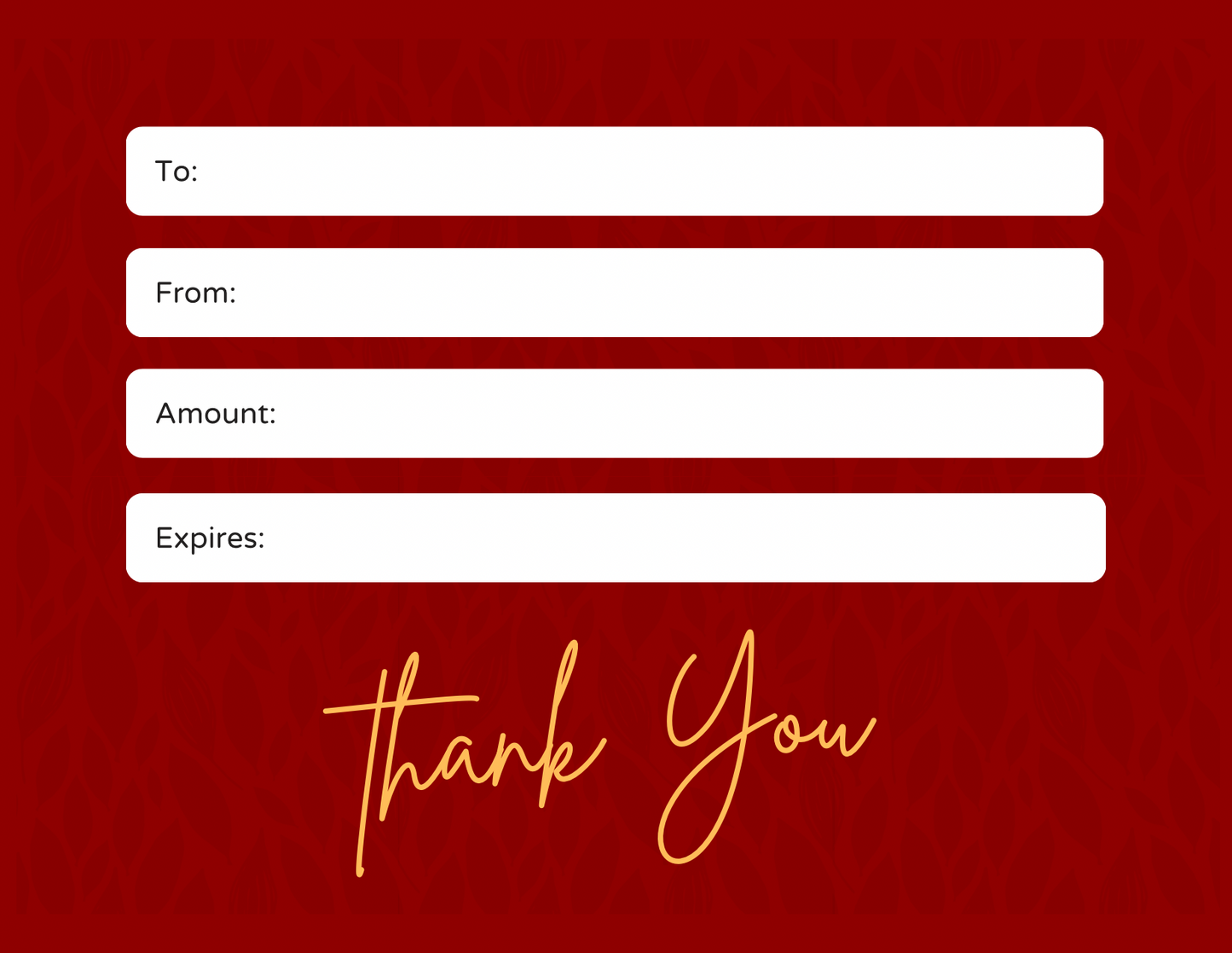 My Joy Companies Digital Gift Card