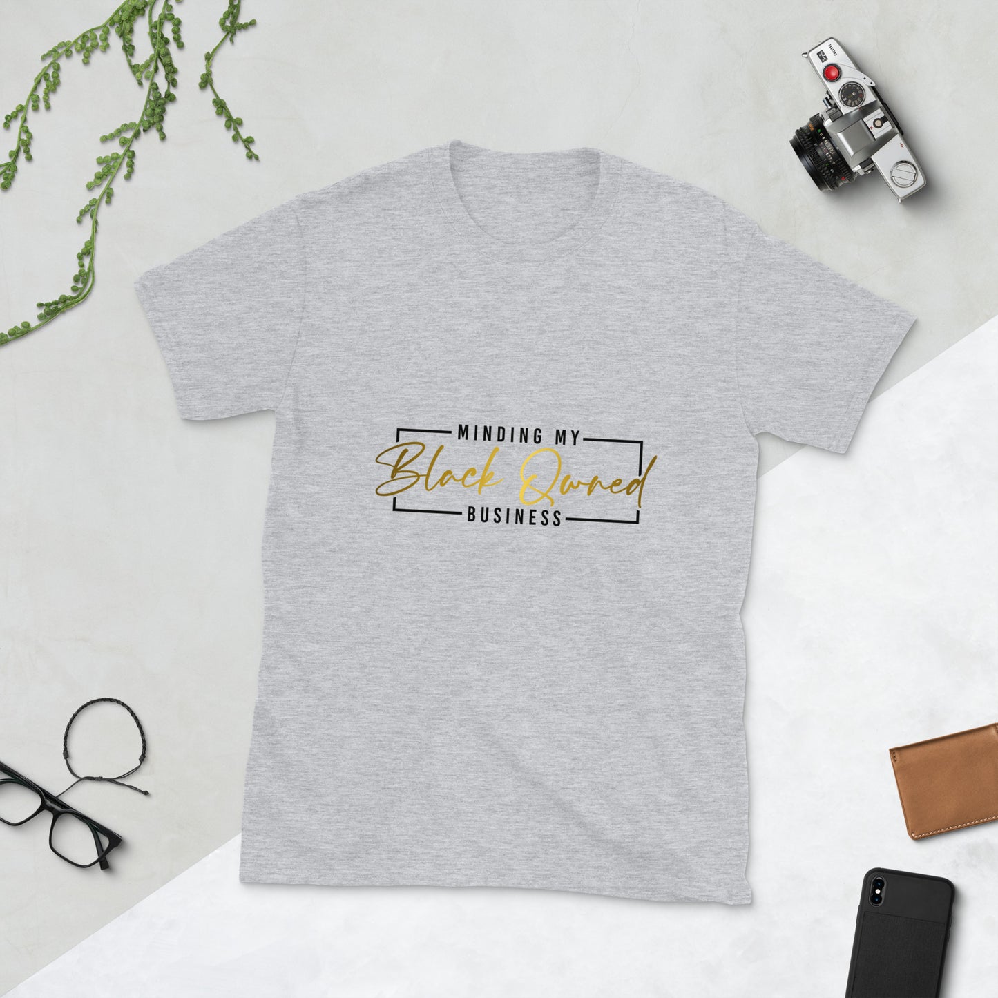 White/Gray Minding my... Unisex T-Shirt