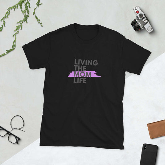 Living the Mom Purple Life Short-Sleeve Unisex T-Shirt